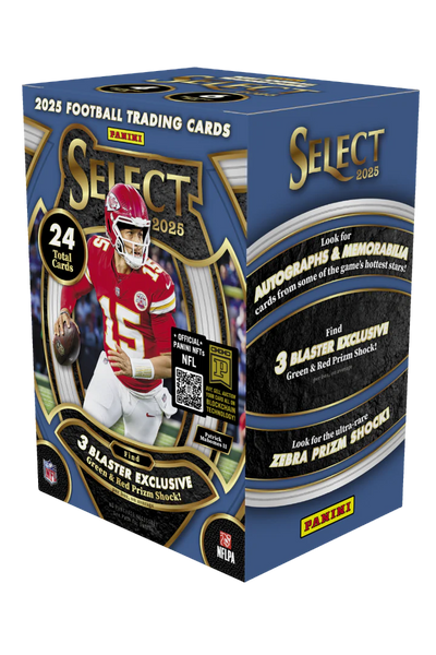 2025 Panini Select Football Hobby Blaster Box (Green & Red Prizm