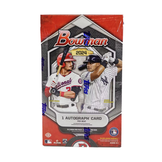 2024 Topps Bowman Baseball Hobby Box (24 Packs Per Box, 10 Cards Per Pack)