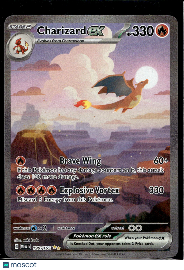 2023 Pokemon Scarlet & Violet Charizard EX #199/165
