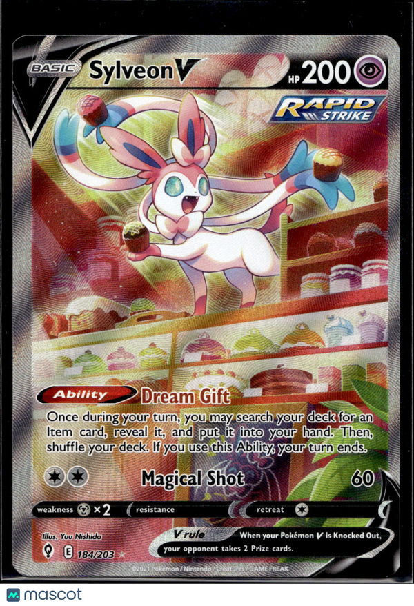 2021 Evolving Skies Sylveon V #184/203 Alternative Art FA