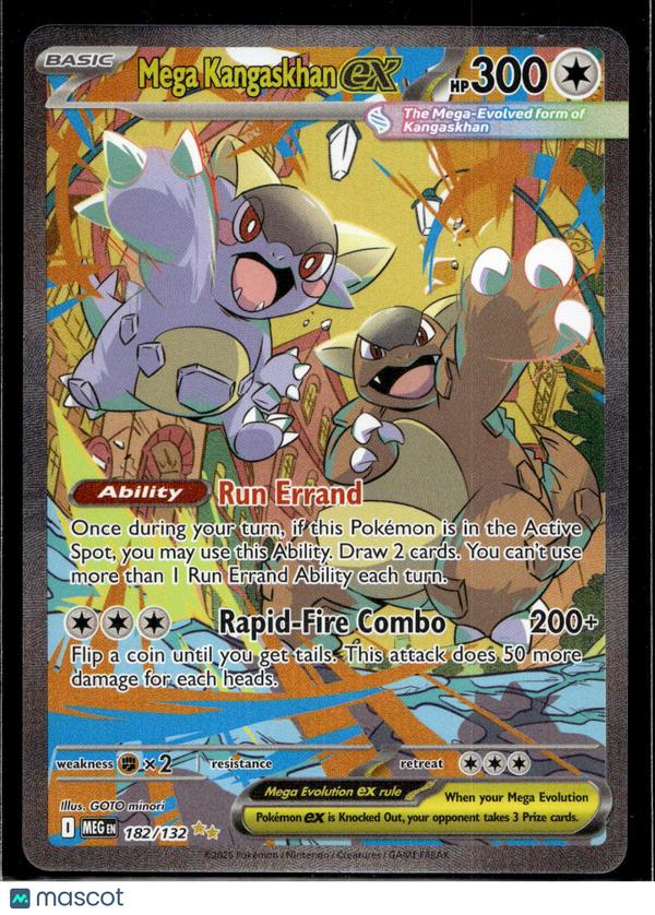 2016 Generations Mega Kangaskhan EX #182/132 FA