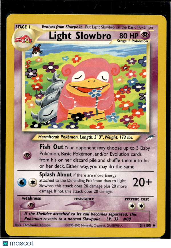 2001 New Destiny Light Slowbro #51/105