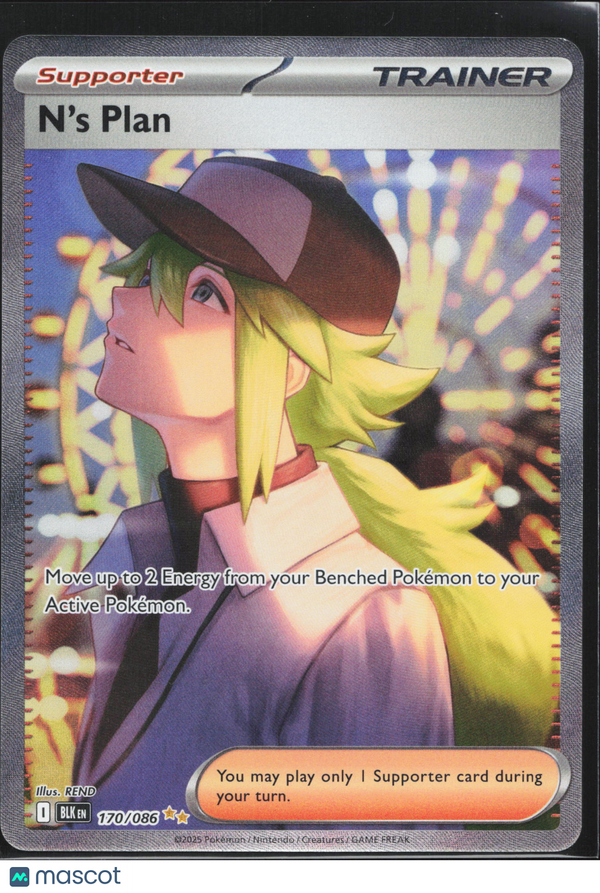 2025 Pokemon Scarlet & Violet Black Bolt N'S Plan #170/86