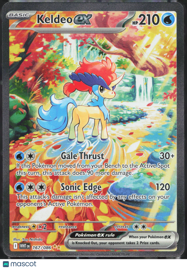 2024 Pokemon Scarlet & Violet White Flare Keldeo EX #167/86