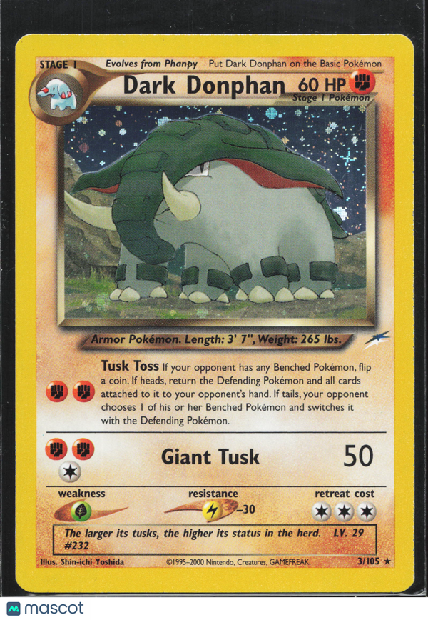 2004 EX Team Rocket Returns Dark Donphan #3/105