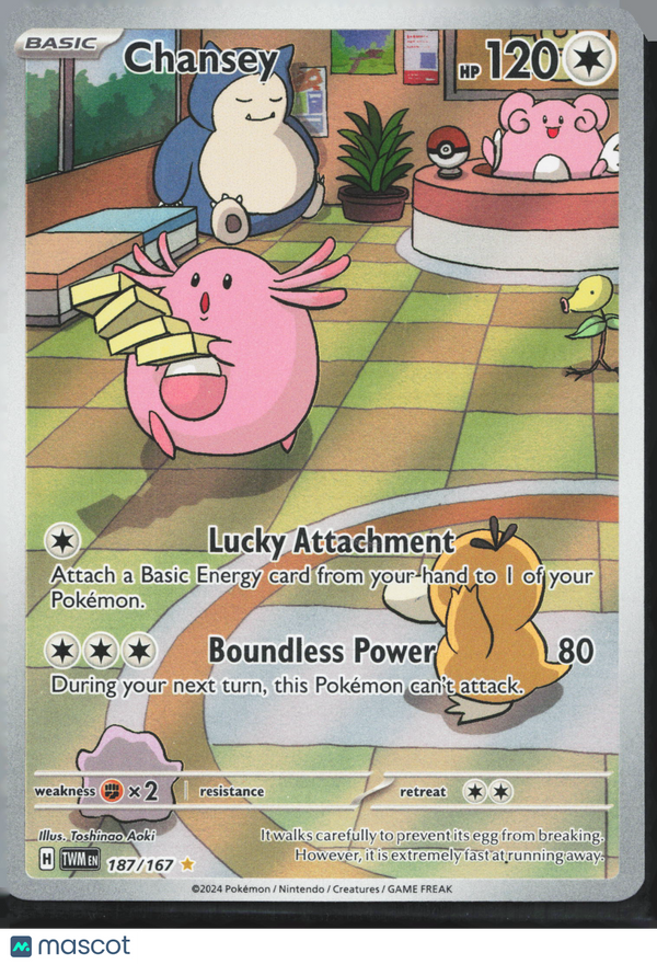 2024 Twilight Masquerade Chansey #187/167
