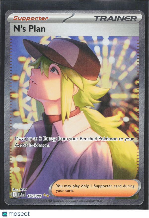 2025 Pokemon Scarlet & Violet Black Bolt N'S Plan #170/86