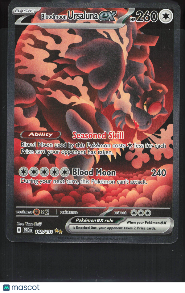 2024 Stellar Crown Bloodmoon Ursaluna EX #168/131