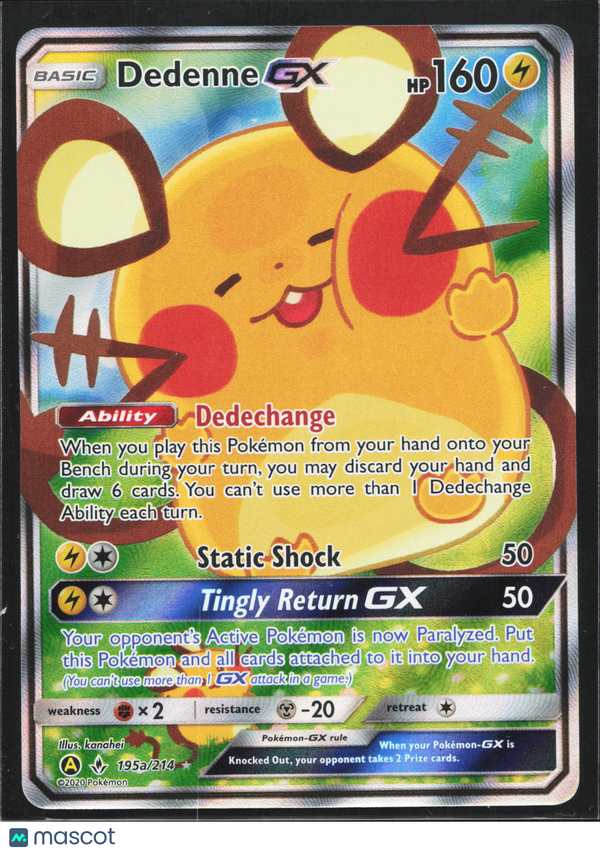2020 Darkness Ablaze Dedenne GX #195a/214