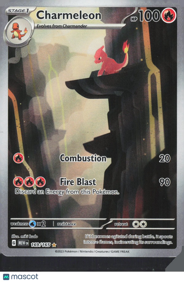 2023 Pokemon 151 Charmeleon #169/165