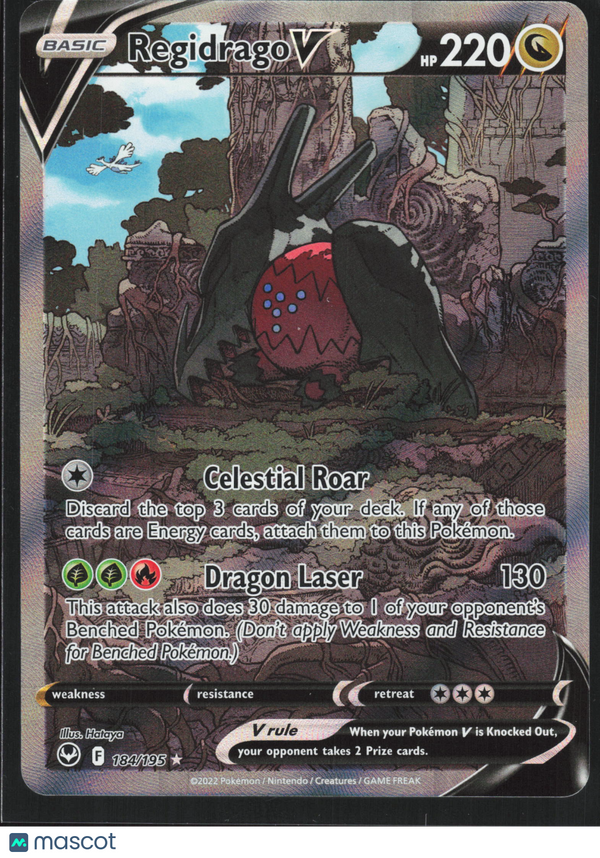 2022 Silver Tempest Regidrago V #184/195