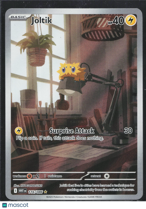 2025 Pokemon Scarlet & Violet White Flare Joltik #116/86