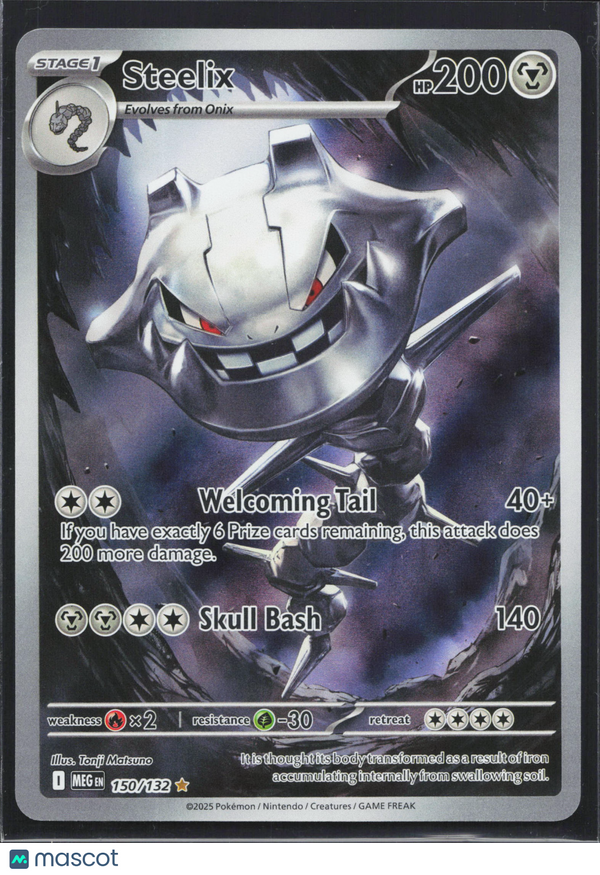 2025 Pokemon Scarlet & Violet MEG Steelix #150/132