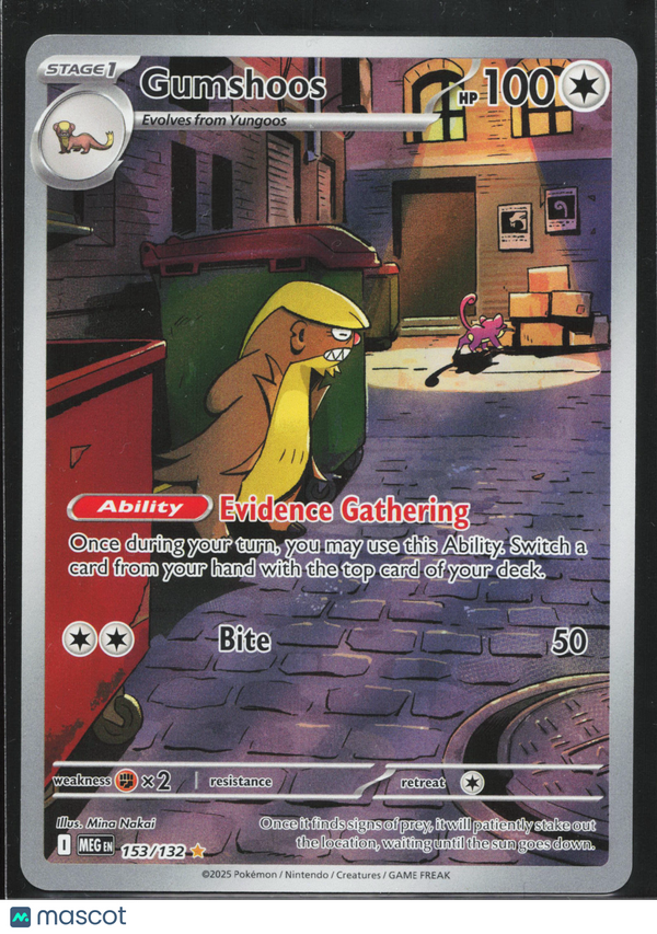 2025 Pokemon Stellar Crown Gumshoos #153/132