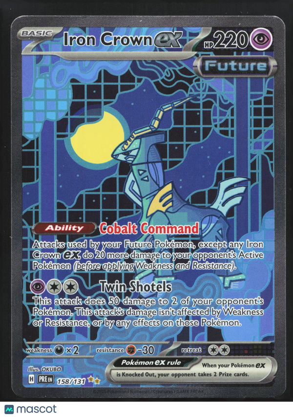 2025 Prismatic Evolutions Iron Crown EX #158/131
