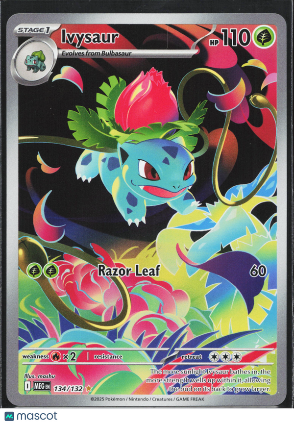 2025 Pokemon Scarlet & Violet White Flare Ivysaur #134/132