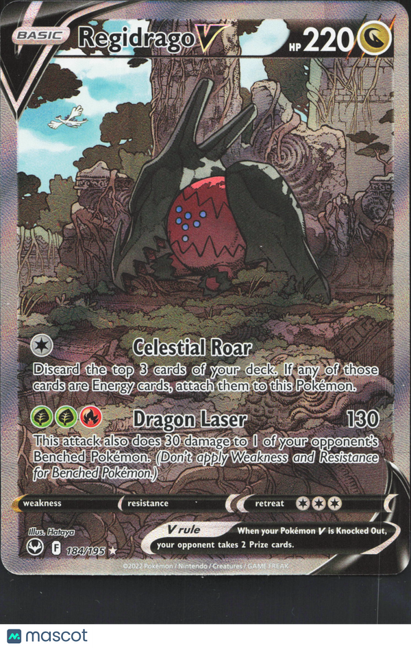 2022 Silver Tempest Regidrago V #184/195