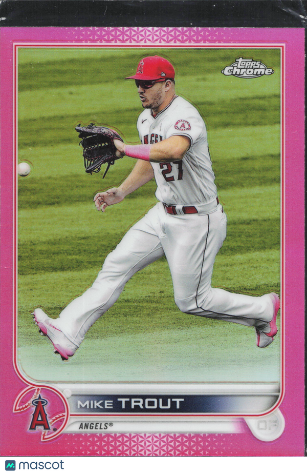 2022 Topps Chrome Mike Trout #200 Pink Refractor