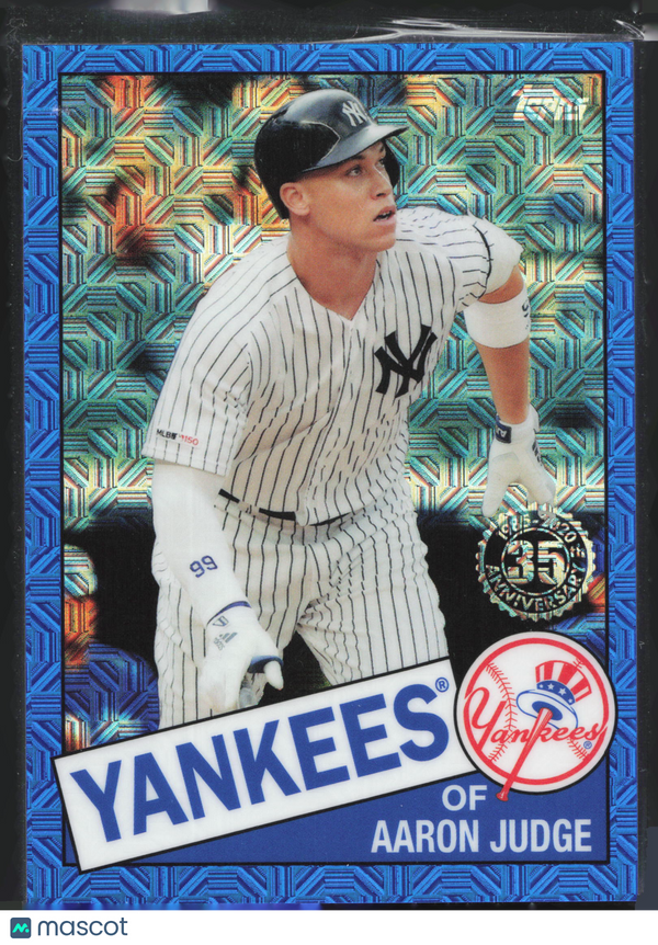 2020 Topps 1985 Topps Chrome Aaron Judge #85C-27 Blue Mojo Refractor