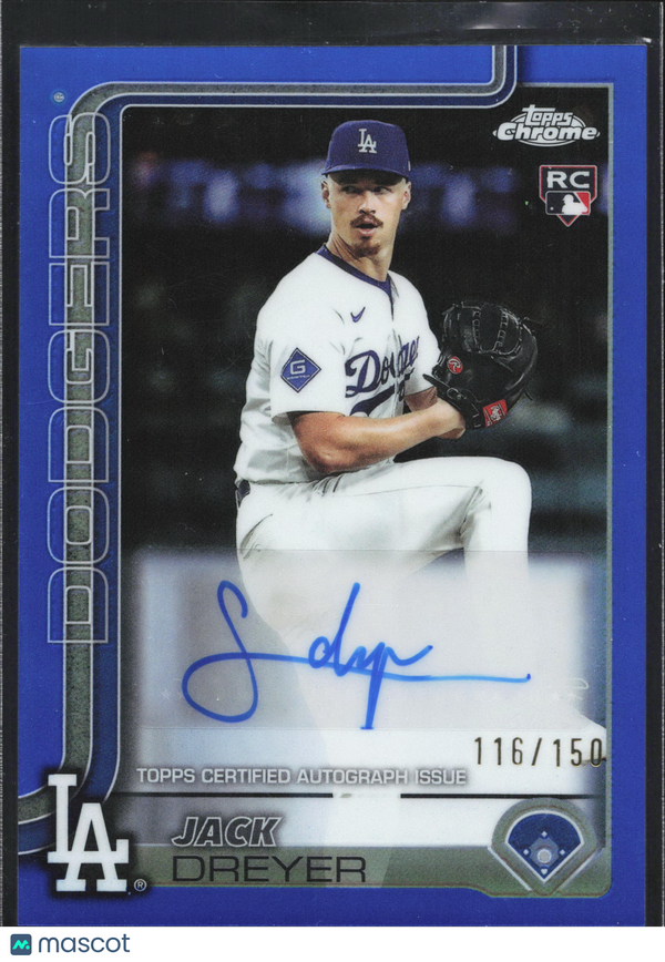 2025 Topps Chrome Jack Dreyer #AC-JD Blue
