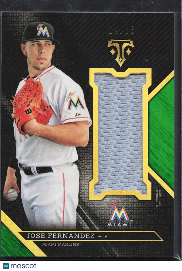 2016 Topps Triple Threads Jose Fernandez #UJR-JFR Emerald