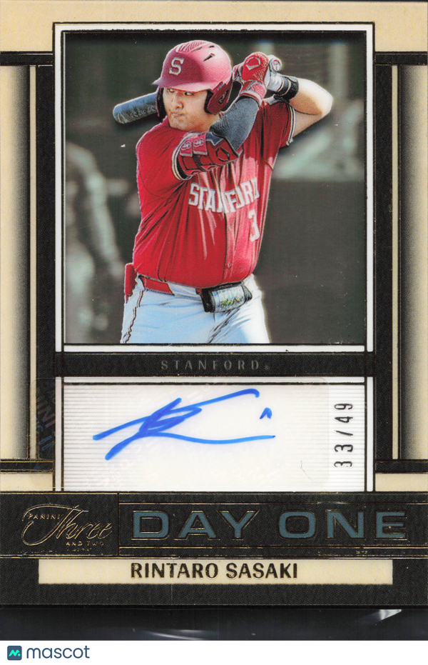 2025 Panini Three and Two Day One Rintaro Sasaki #DOA-RSK