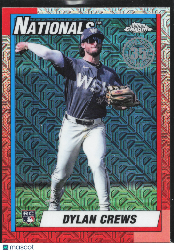 2025 Topps Chrome 1990 Topps Baseball Dylan Crews #T90C-144 Hyper