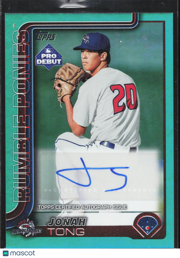 2025 Topps Pro Debut Jonah Tong #PD-183 Teal