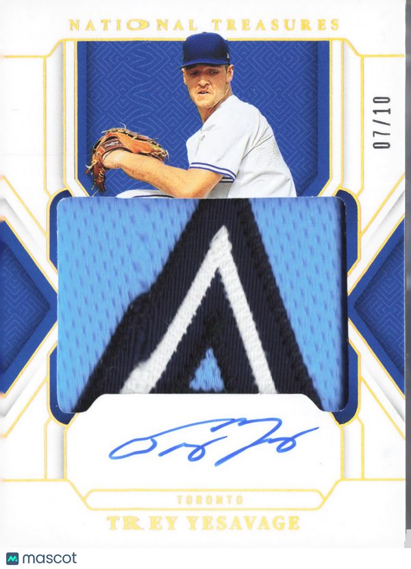 2025 Panini National Treasures Baseball Trey Yesavage #TMS-TY