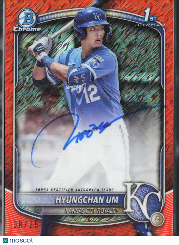 2025 Bowman Chrome Hyungchan Um #CPA-HU Orange Refractor