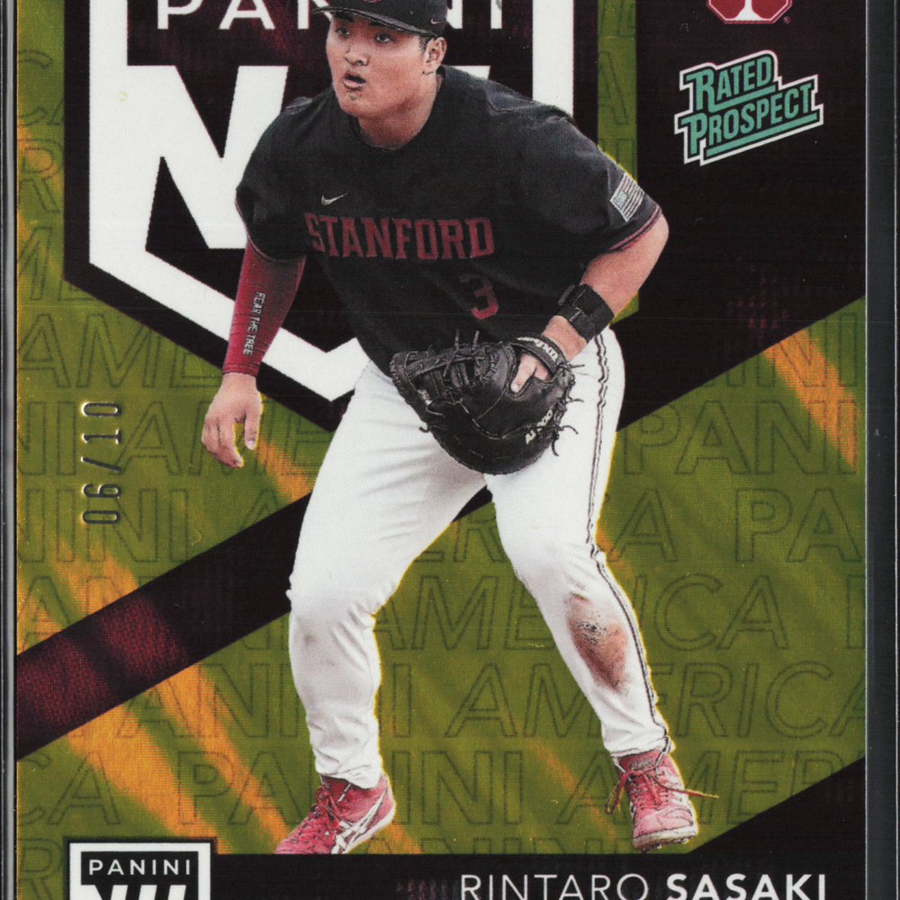 2025 Panini The National Rintaro Sasaki #NIL10 Gold