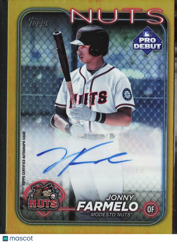 2024 Topps Pro Debut Jonny Farmelo #PD-67 Gold