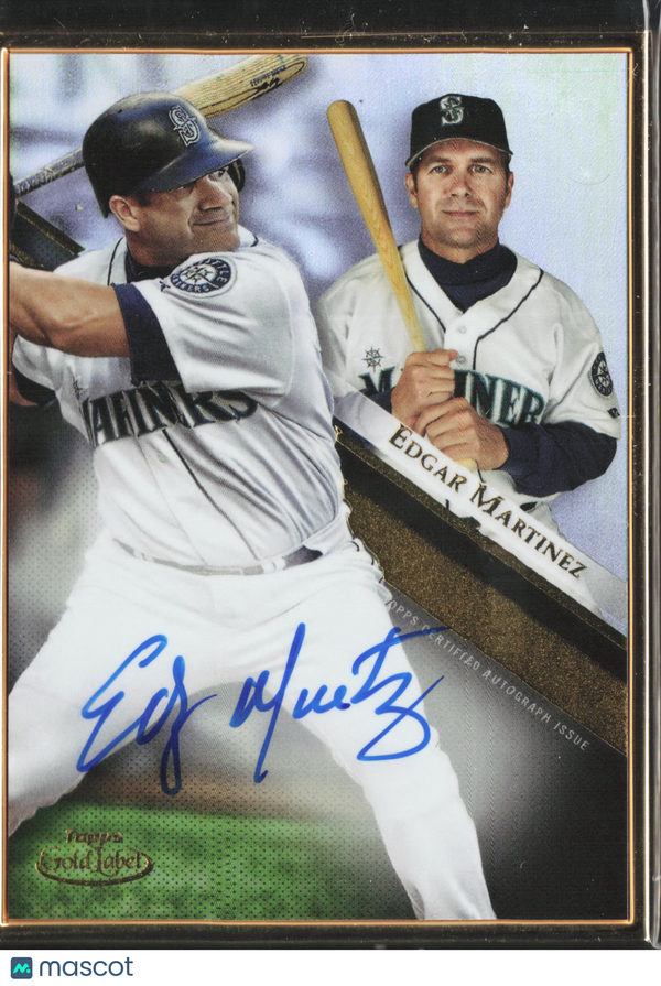2019 Topps Gold Label Edgar Martinez #GLA-EM Framed Autograph