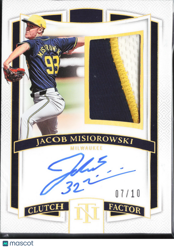 2025 Panini National Treasures Baseball Jacob Misiorowski #CF-JMS