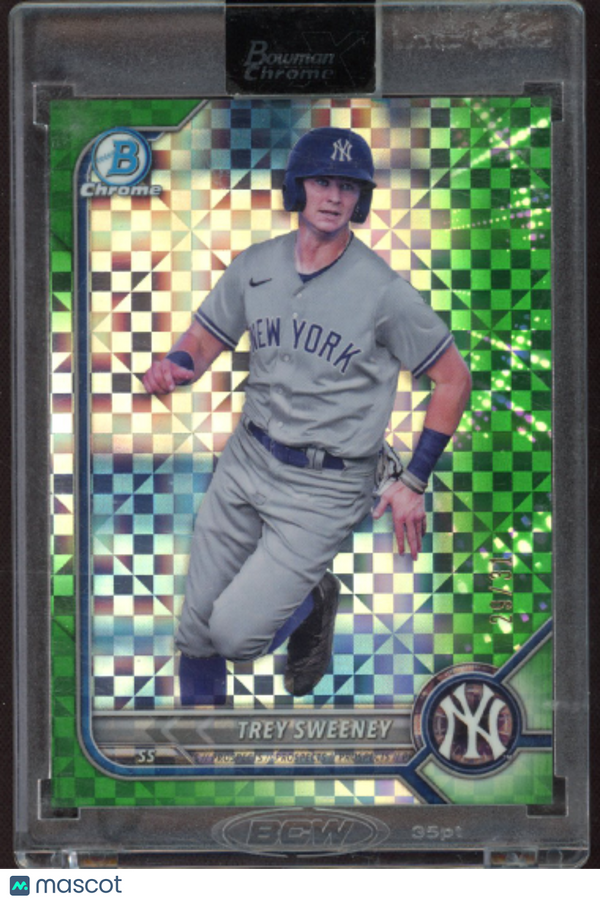 2022 Bowman Chrome Prospects Trey Sweeney #BCP-214 Green X-Fractor