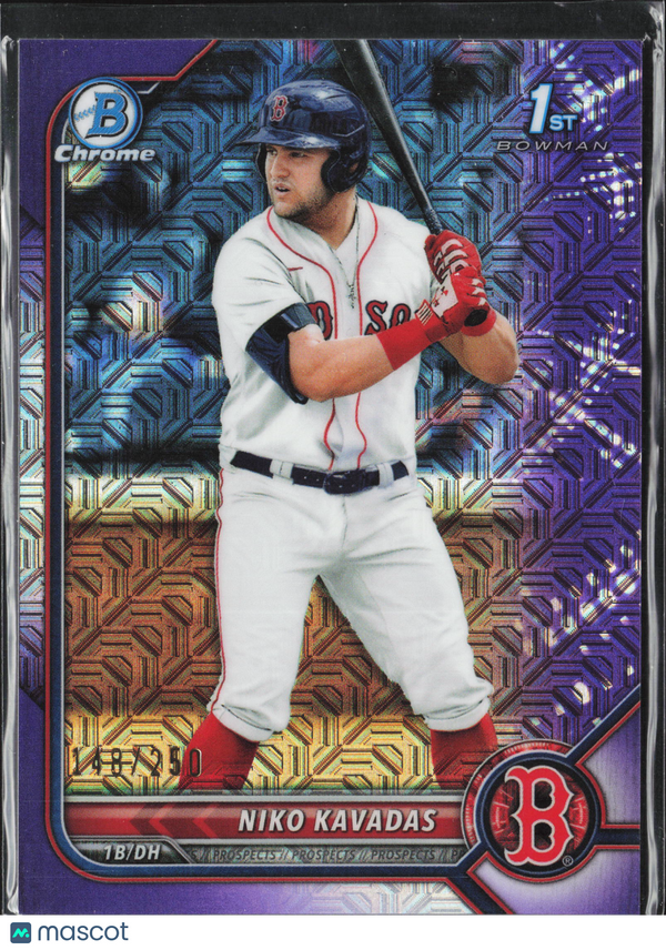 2022 Bowman Niko Kavadas #BCP-68 Purple