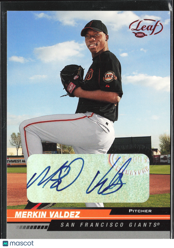 2004 Leaf Merkin Valdez #172