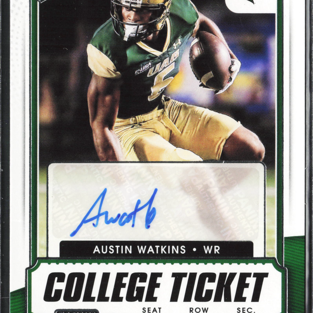 2021 Panini Contenders Draft Picks Austin Watkins #170 College Ticket