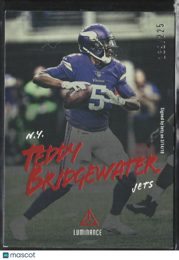 2018 Panini Luminance Football Teddy Bridgewater #54