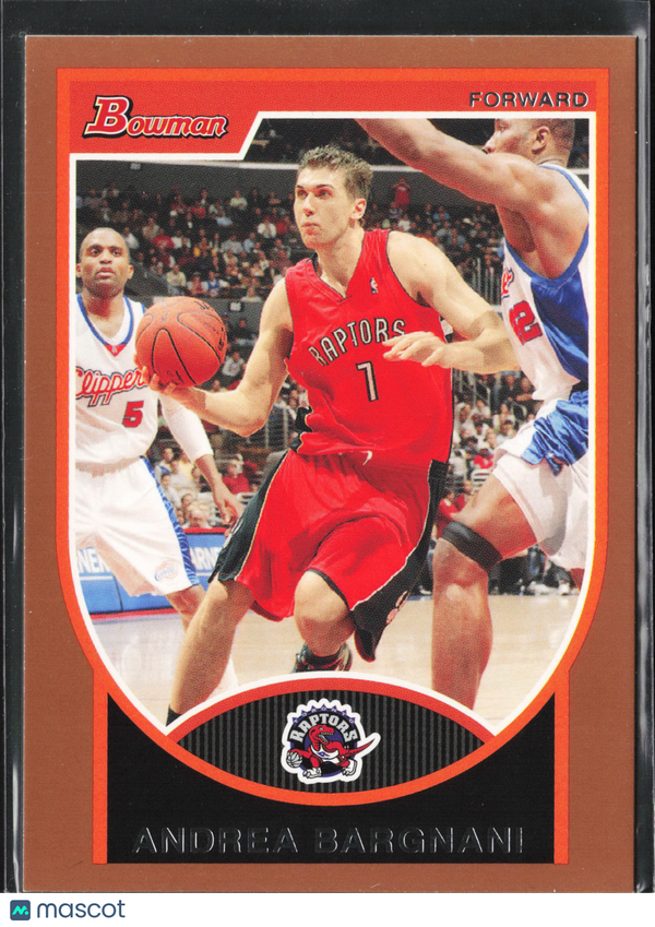 2007 Bowman Basketball Andrea Bargnani #70 Orange