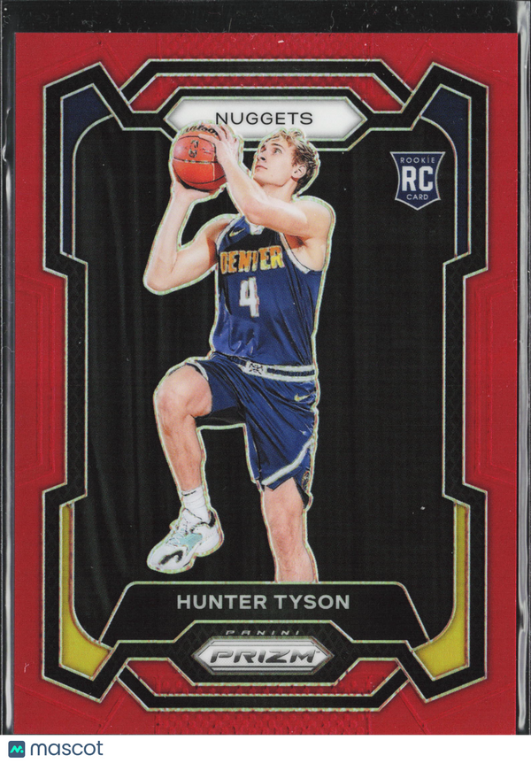 2023 Panini Prizm Basketball Hunter Tyson #171 Prizm Red