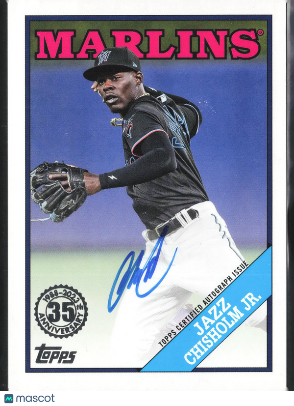 2023 Topps 1988 Topps Autographs Jazz Chisholm Jr. #88A-JCJ