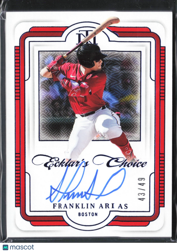 2025 Panini National Treasures Baseball - Ecklartz Choice Franklin Arias #EC-FAS