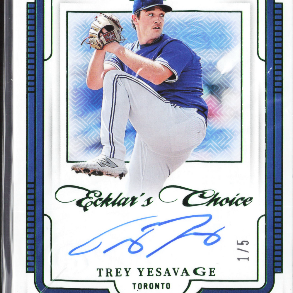 2025 Panini National Treasures Baseball - Ecklar's Choice Trey Yesavage #EC-TYS