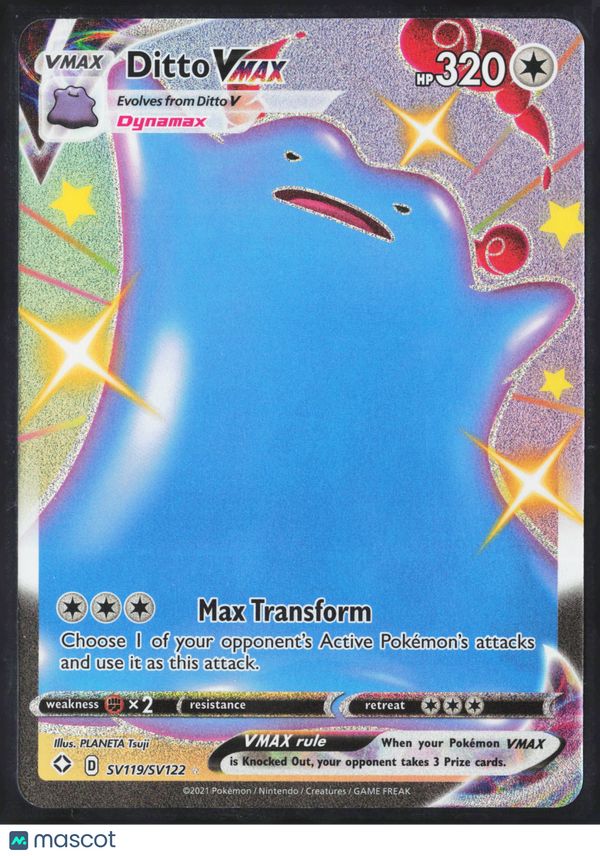 2021 Shining Fates Ditto VMAX #SV119/SV122