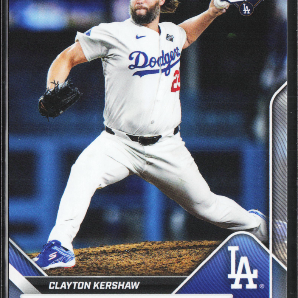 2025 Topps Now Champions Clayton Kershaw #WS-13