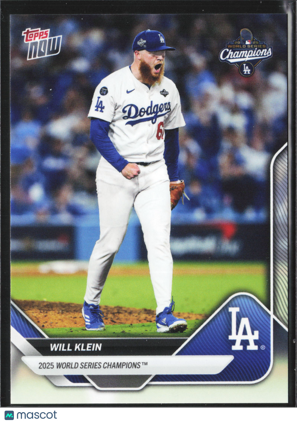 2025 Topps Now World Series Champions Will Klein #WS-11