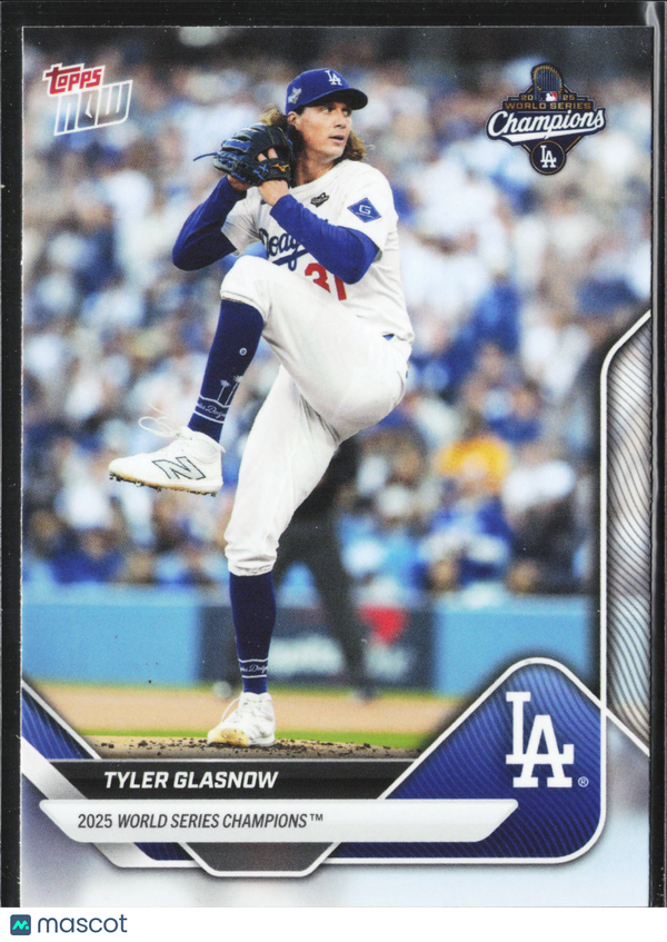 2025 Topps Now World Series Champions Tyler Glasnow #WS-7