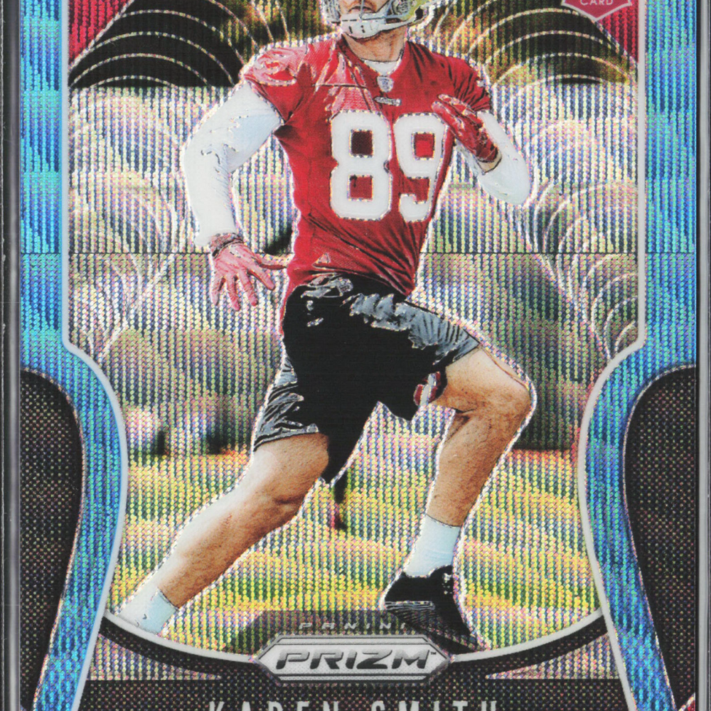 2019 Panini Prizm Football Kaden Smith #369 Blue Wave