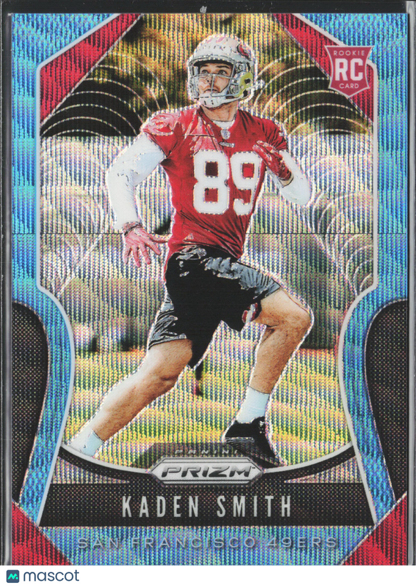 2019 Panini Prizm Football Kaden Smith #369 Blue Wave